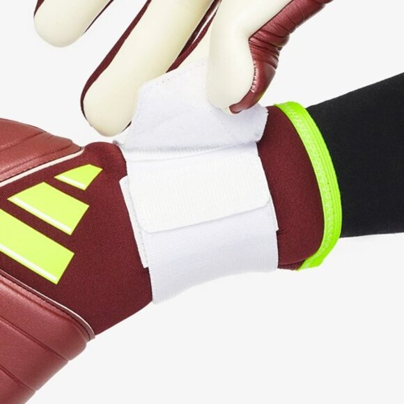 NEW IN BOX Adidas Copa Pro GK Gloves Shadow Red/White/Solar Yellow $150 SZ 8.5 - Picture 2 of 3